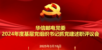 華信郵電黨委召開(kāi)2024年度基層黨組織書(shū)記抓黨建述職評(píng)議會(huì)